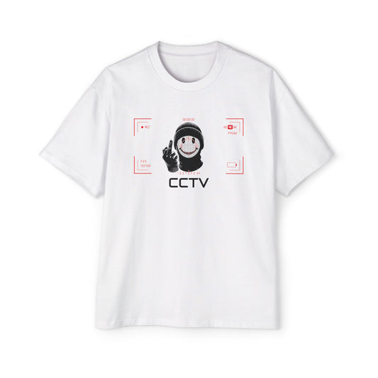 Higher Priority Premium "Smile, You're On Camera" - Heavy Oversized Tee