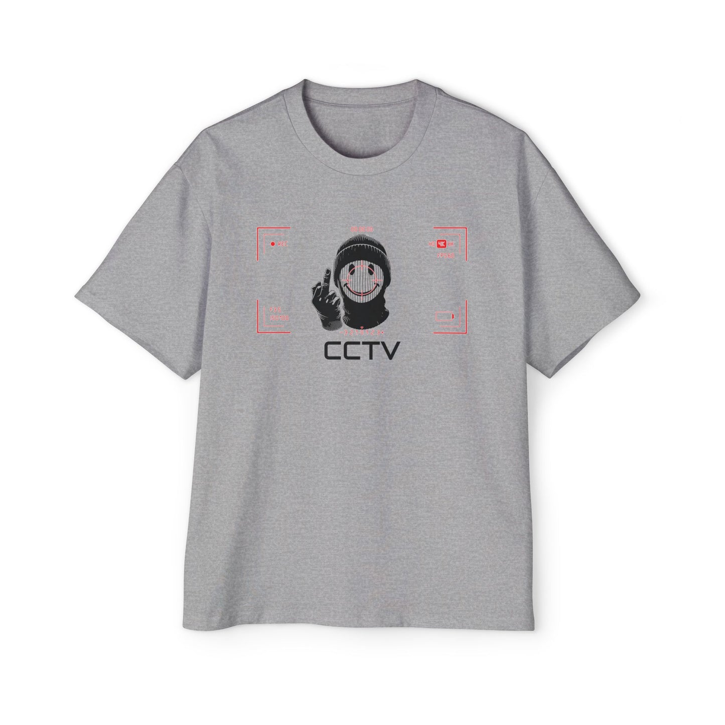 Higher Priority Premium "Smile, You're On Camera" - Heavy Oversized Tee