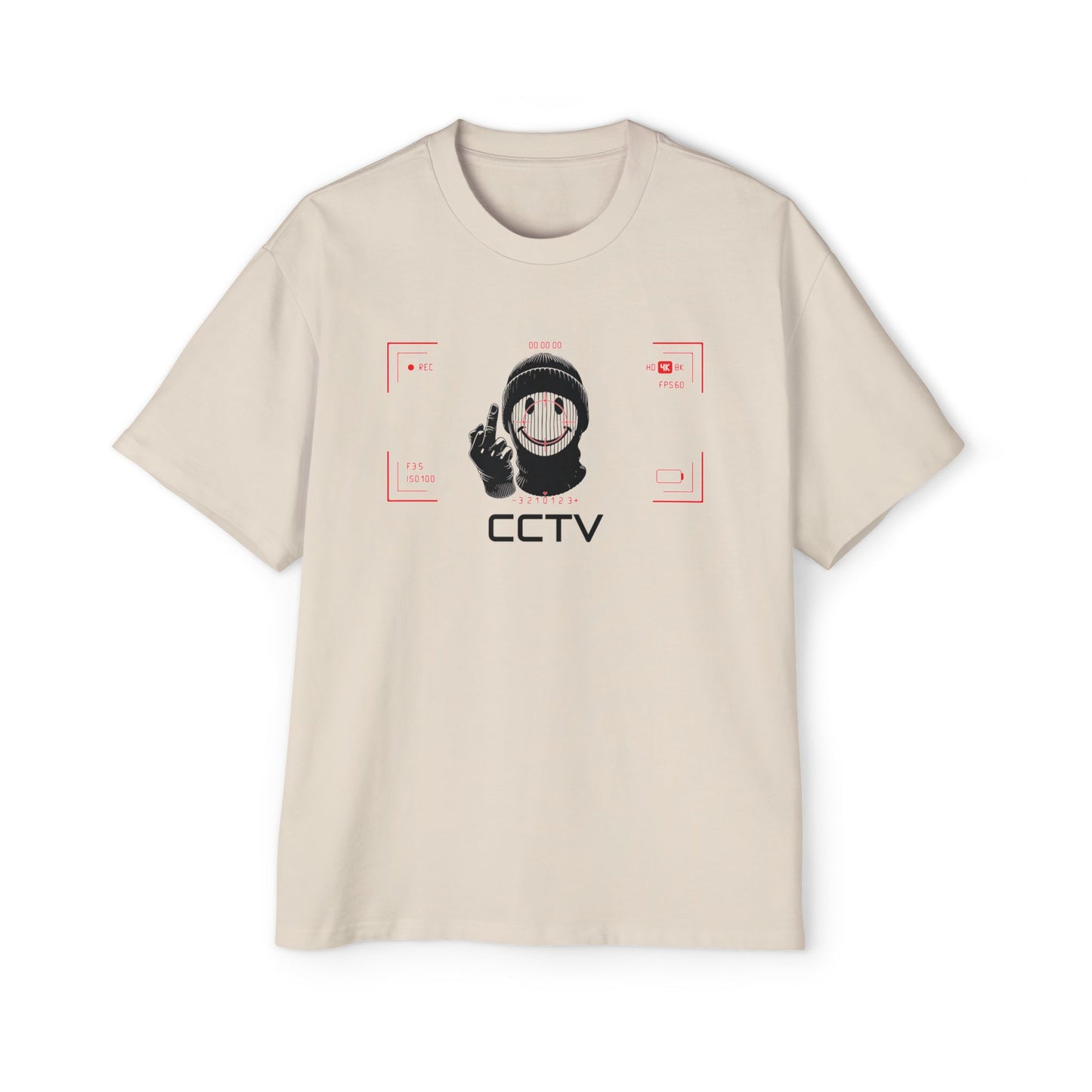 Higher Priority Premium "Smile, You're On Camera" - Heavy Oversized Tee